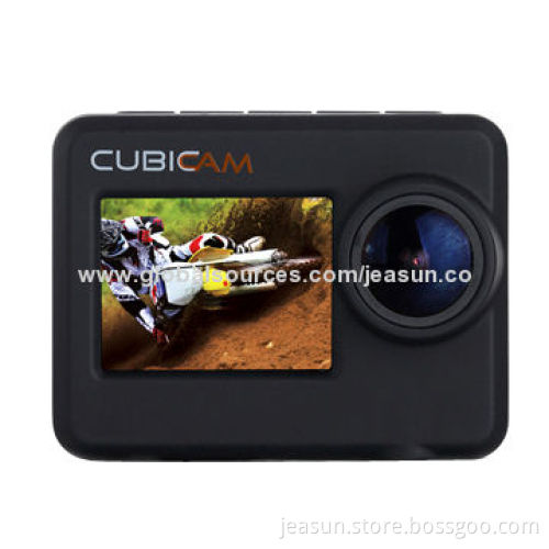 Waterproof Wearable Wide Angle Action Camera with 1.5-inch LCD and RF Remote Control